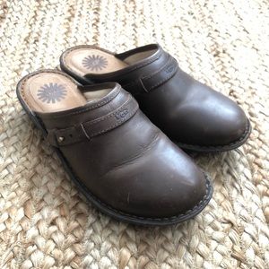 UGG leather shearling mule clogs eu39